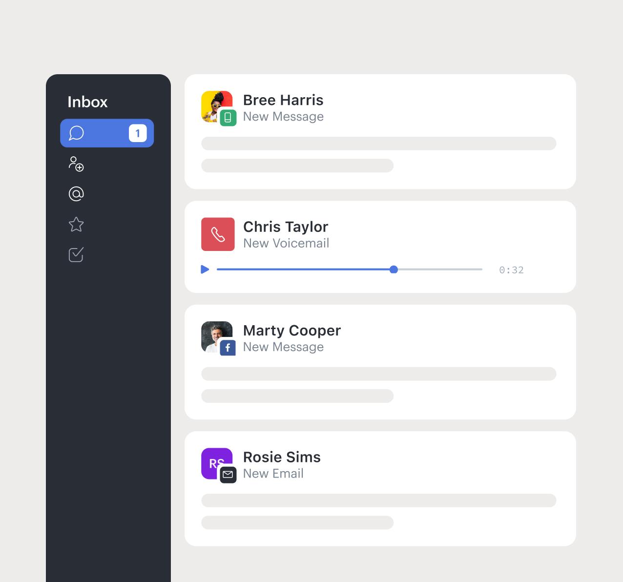 Podium Inbox UI